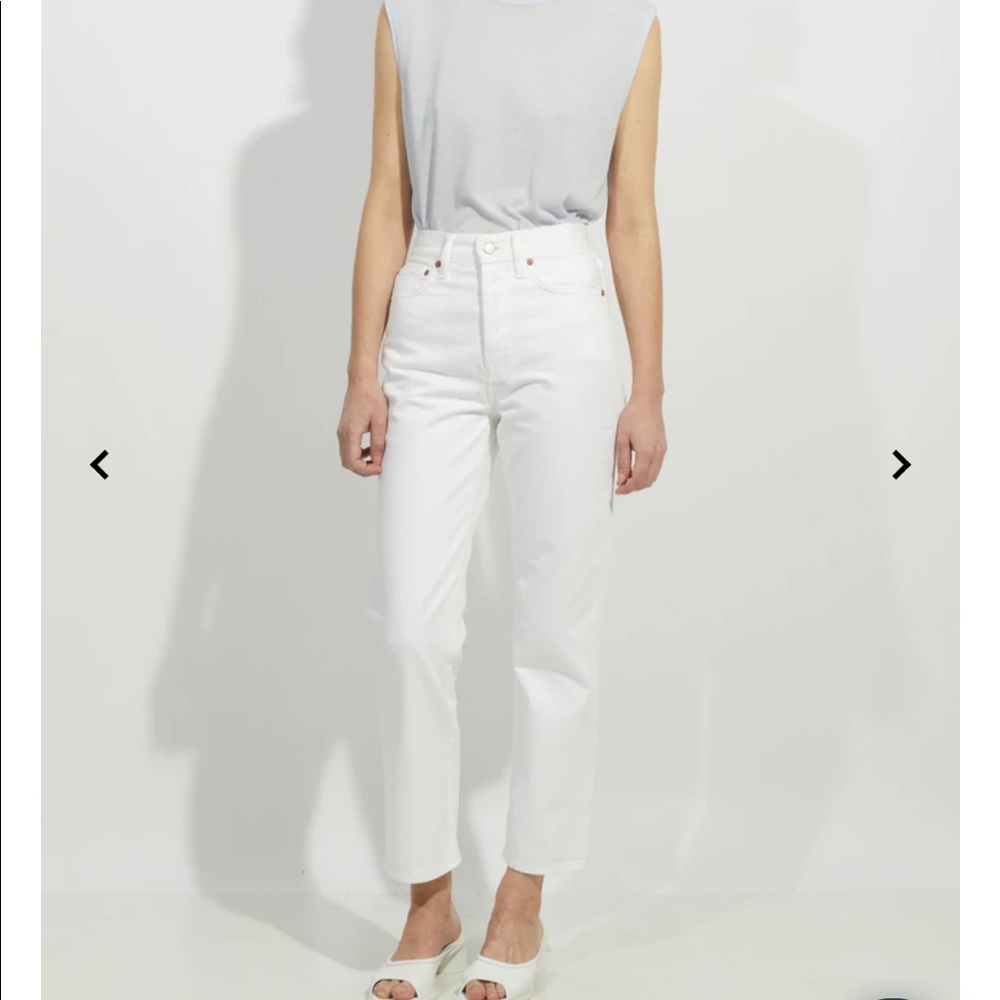 Acne Studios White Mece Straight Jeans 26/32